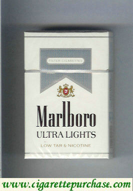 Marlboro Ultra Lights cigarettes hard box